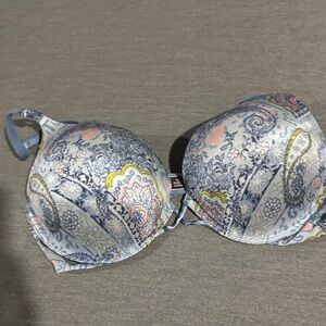 Victoria's Secret Print Bra - Blue and Yellow